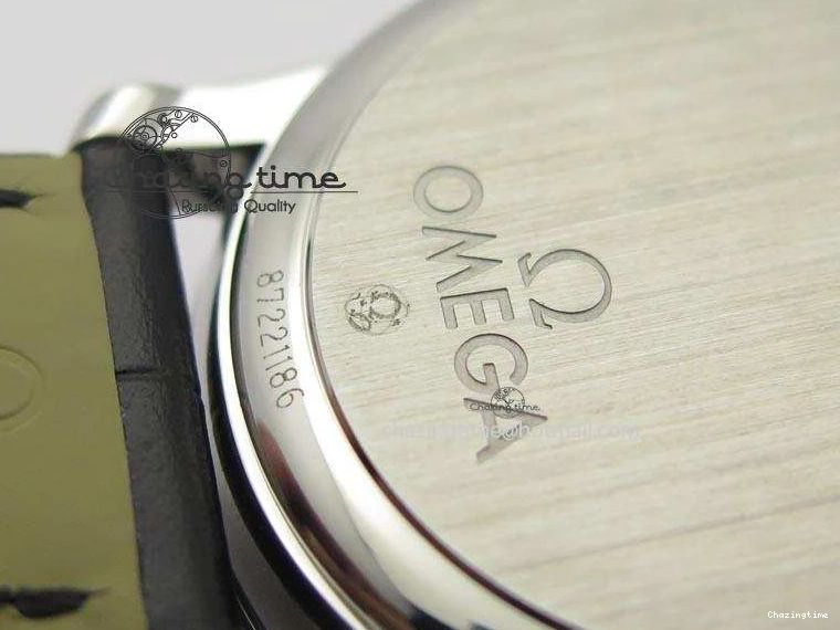 0212 De Ville MK 1:1 Best Edition SS Black Dial On Black Leather Asian Seagull T1701 (Sec@6) Unisex 8243